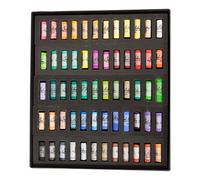 Jack Richeson Assorted Round Half Stick Pastels (Set of 60), 1 Count (Pack of 1)
