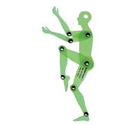 Jack Richeson Human Figure Positioning Template, 6-3/4 in, Green