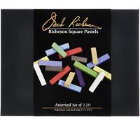 Jack Richeson Set of 120 Assorted Hard Square Pastels, 120 Count (Pack of 1)