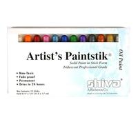 Jack Richeson Shiva Oil Paint Stick, Iridescent Colors, Set of 12