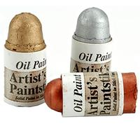 Jack Richeson Shiva Oil Paintstik, Iridescent Gold/Silver and Copper, Set of 3