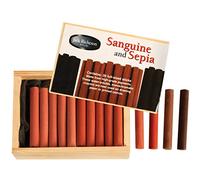 Jack Richeson Yarka Sanguine & Sepia Box Set, Wood, Assorted, 1 Count (Pack of 1)