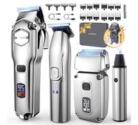 Jack&Rose Hair Clippers Men Set Cordless,Beard Trimmer&Shaver for Grooming