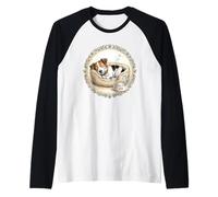 Jack-Russel Terrier Dog Chills Dog Bed + Food While Sleeping Raglan Baseball Tee