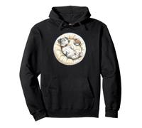 Jack-Russel Terrier Dog Chills with Dog Bed while Sleeping Pullover Hoodie