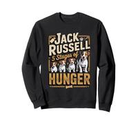 Jack Russell 5 Stages Of Hunger Terrier Dog Sweatshirt