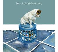 Jack Russell Blank Greetings Card by Little Dog Laughed - Lola & Dougie