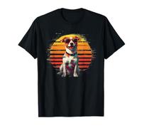 jack russell Dad Dog Lovers Men Women Vintage Father's Day T-Shirt