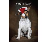 Jack Russell Dog Christmas Card by Charles Sainsbury-Plaice. Large A5 size with envelope.