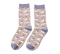 Jack Russell Dog Grey Womens Novelty Ankle Socks Adult One Size
