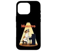 Jack Russell Dog Maestro Playing Piano Musician Funny Case for iPhone 16 Pro