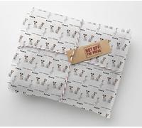 Jack Russell Dog Personalised Birthday Wrapping Paper With 2 Tags - Large Sheet