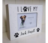 Jack Russell Dog Photo Frame I Love My Dog Or Puppy 20 Assorted Dog Breeds Available 6x4"