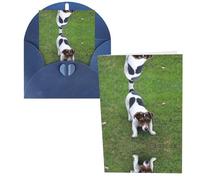 Jack Russell Dog Print Thank You Cards Greeting Cards With Envelopes Blank Note Cards 10x15 cm Perfect for Thank Yous Invitations