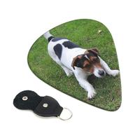 Jack Russell Dog Printed Guitar Picks 6 Pcs Guitar Plectrum Acoustic Electric Guitar Pick for Bass Electric Acoustic Guitars Ukulele Thin Medium Thick Set 0.96mm