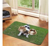 Jack Russell Dog Printed Pet Bowl Mats, Non-Slip And Tasteless Dog And Cat Feeding Mats