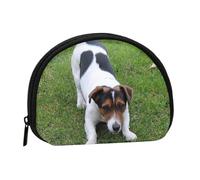 Jack Russell Dog, Women's Storage Bag Shell Makeup Bag Small Coin Purse Shell Change Pouch