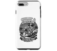 Jack Russell drinking ice coffee & swing b&w DIGOR Case for iPhone 7 Plus/8 Plus