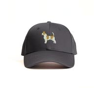 Jack Russell Embroidered Baseball Cap, Unisex Jack Russell Hat, Jack Russell Cap, Jack Russell Gifts (UK, Alpha, One Size, Standard, Graphite Grey)