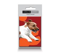 Jack Russell Fridge Magnet by Leslie Gerry