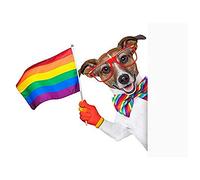 Jack Russell Gay Pride Unframed Art Print Poster Wall Decor 12x16 inch