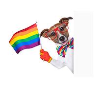 Jack Russell Gay Pride Unframed Wall Art Print Poster Home Decor