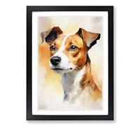 Jack Russell Gestural Framed Print | A2 Black Framed Wall Art | Ready to Hang | Eclectic Historical Picture | Living Room Bedroom Lounge Office