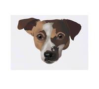 'Jack Russell head' Temporary Tattoo - Water Resistant, Skin-Safe, Non-Toxic Transfer (TO00084147)