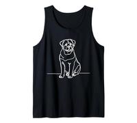 Jack Russell Line Art Dog Lover Tank Top