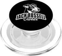 Jack Russell Owner with Cute Dog Head on Chest PopSockets PopGrip for MagSafe