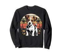 Jack Russell Retro Sunset Terrier Dog Lover Sweatshirt