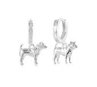 Jack Russell Silver Earrings