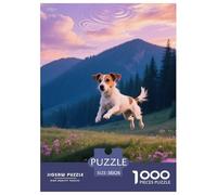 Jack Russell Terrier, 1000-piece Jigsaw, Fun Family Activity And Brain Training, Great for Presents Or Artistic Display, Suitable for Ages 8+, Pet Dog, 38x26cm/1000pcs