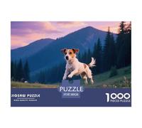 Jack Russell Terrier, 1000-piece Jigsaw, Fun Family Activity And Brain Training, Great for Presents Or Artistic Display, Suitable for Ages 8+, Pet Dog, 38x26cm/1000pcs