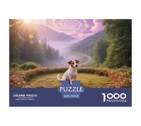 Jack Russell Terrier, 1000-piece Jigsaw Puzzle, Enjoyable Brain Exercise And Leisure, Great for Wall Art, Suitable for Ages 12+, Pet Dog, 70x50cm/1000pcs