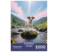 Jack Russell Terrier, 1000-piece Jigsaw Puzzle, Fun Challenge to Improve Memory And Focus, Great for Wall Art Or Thoughtful Gifts, Suitable for Ages 12+, Pet Dog, 38x26cm/1000pcs