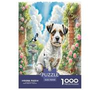 Jack Russell Terrier 1000 Piece Jigsaw Puzzles Fun Challenging Modern Pet Dog Educational Game Creativity & Gift Giving For Children And Adults Aged 14 And Over 70x50cm/1000pcs