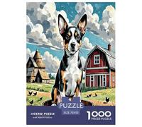 Jack Russell Terrier 1000 Piece Jigsaw Puzzles Fun Challenging Modern Pet Dog Educational Game Creativity & Gift Giving For Children And Adults Aged 14 And Over 70x50cm/1000pcs