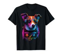 Jack Russell Terrier 80's Synthwave T-Shirt