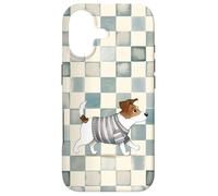 Jack Russell Terrier Checkerboard Pattern Case for iPhone 17