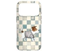 Jack Russell Terrier Checkerboard Pattern Case for iPhone 17 Pro