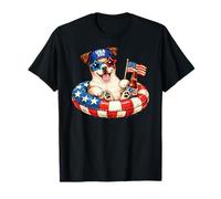 Jack Russell Terrier Dog 2026 July 4 Patriotic American Flag T-Shirt