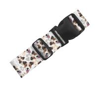 Jack Russell Terrier Dog And Paws, Adjustable Luggage Straps for Suitcases Packing Belts Travel Accessories