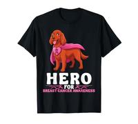 Jack Russell Terrier Dog Hero for Breast Cancer Awareness T-Shirt