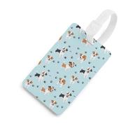 Jack Russell Terrier Dog Paws Travel Luggage Tags for Suitcases Baggage Handbag Label