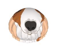 Jack Russell Terrier Dog,Shower Cap Nightcap Double Layer Waterproof Elastic Bath Cap Reusable Hair Cap