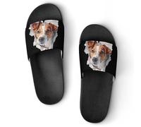Jack Russell Terrier Dog Tearing Unisex Slippers Bath Pool Shower Slide Indoor House Slipper Outdoor Shoes Sandal