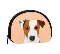 Jack Russell Terrier DogSmall Makeup Sanitary Napkin Storage Bag,Women's Cosmetic Coin Purse