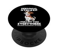 Jack Russell terrier funny dog walking PopSockets Adhesive PopGrip
