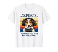 Jack Russell Terrier Gamer I Ignored You Fine The First Time T-Shirt